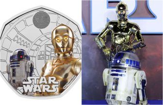 Commemorative Star Wars coins featuring R2-D2 and C-3PO to mark 40th anniversary of Return of the Jedi