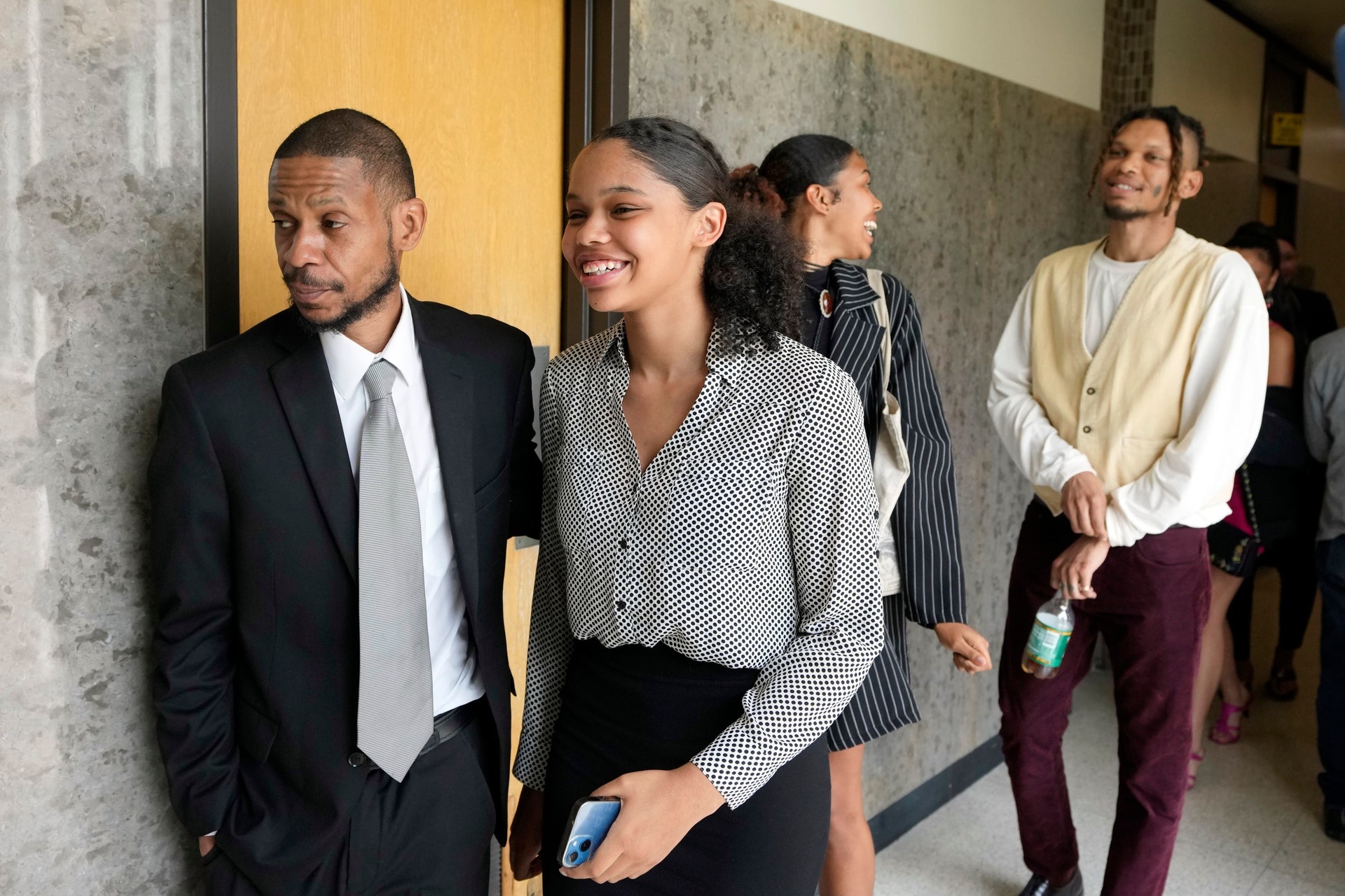 Kecalf Franklin (left) said he was ‘very, very happy’ with the ruling.