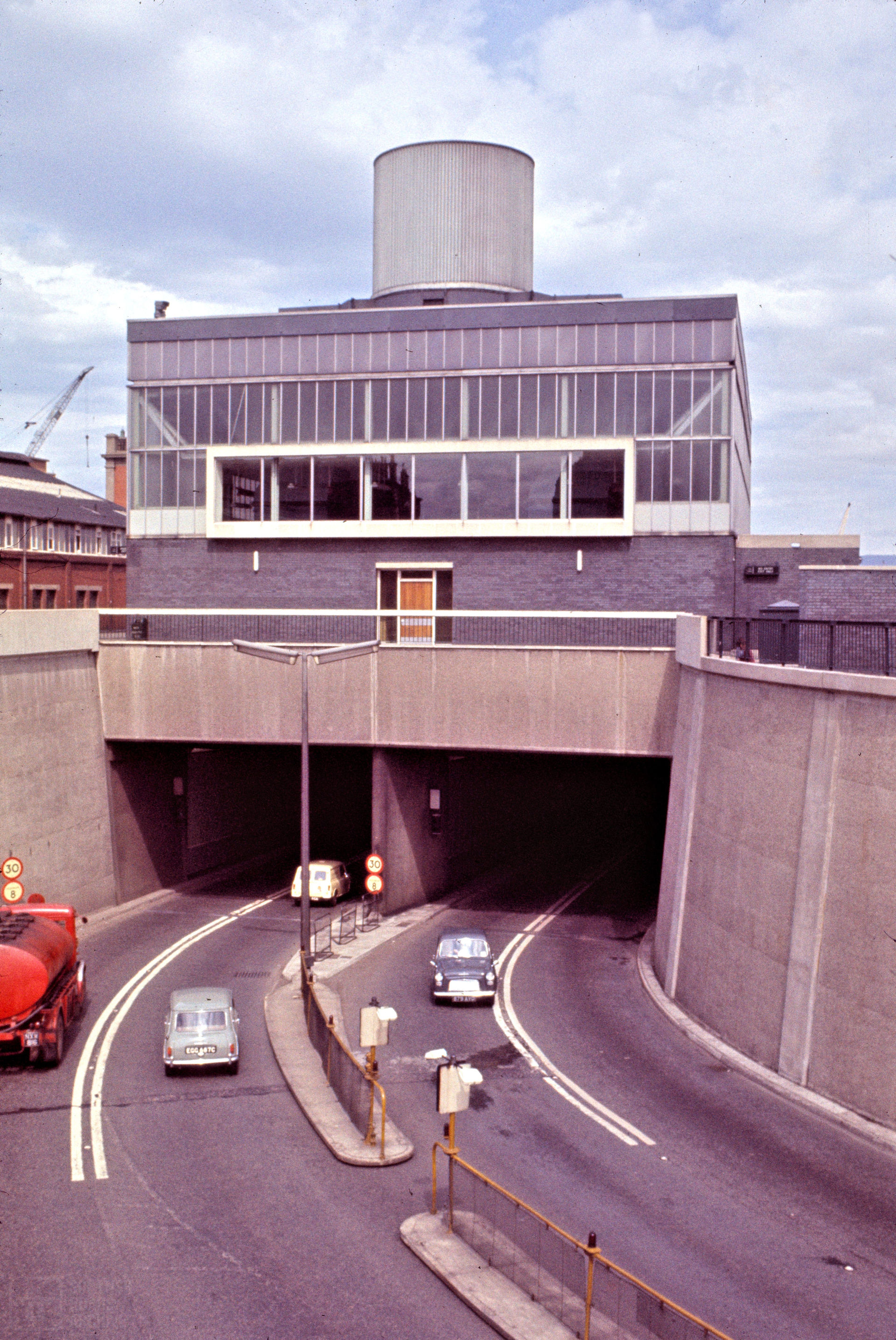 Clyde Tunnel - South Approach and Portal (March 1964)