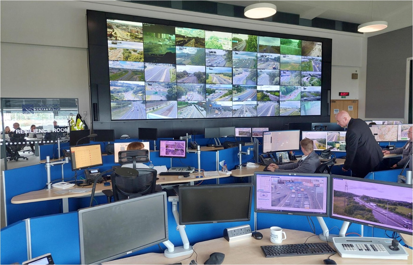 The Traffic Scotland control centre in South Queensferry.