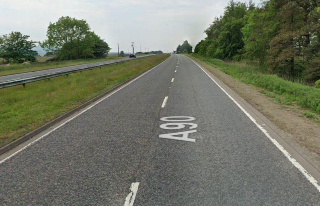 Crash near Stracathro, Angus closes A90 northbound as drivers face diversion