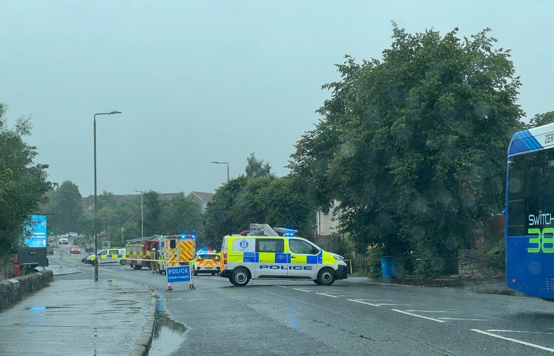 Person cut from car following two-vehicle rush hour crash on Glasgow Road in Barrhead