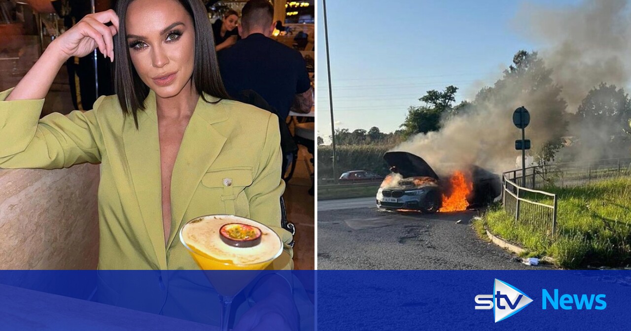 Vicky Pattison ‘shaken’ as Uber caught fire moments after she got out ...