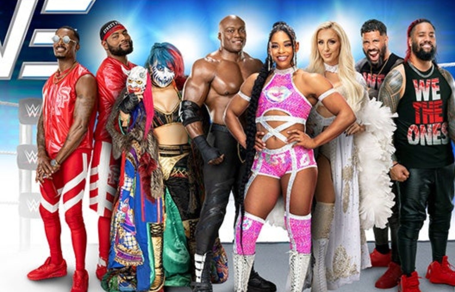 Fans can expect to see The Usos, Charlotte Flair, Bianca Belair, Bobby Lashley, Asuka, The Street Profits and many more.