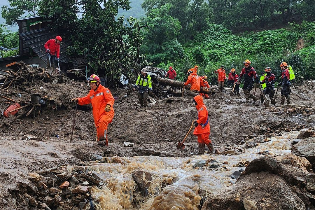 Seven killed in landslides and floods as torrential rain hits South Korea