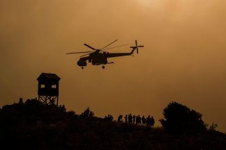 Resorts evacuated as blaze rages out of control on Greek island of Rhodes