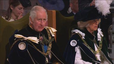 King Charles presented with the Honours of Scotland