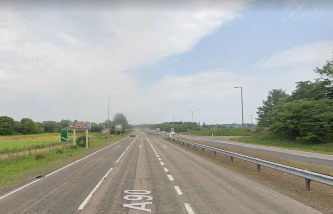 One in Aberdeen hospital after two-car crash closes major road A90 near Laurencekirk