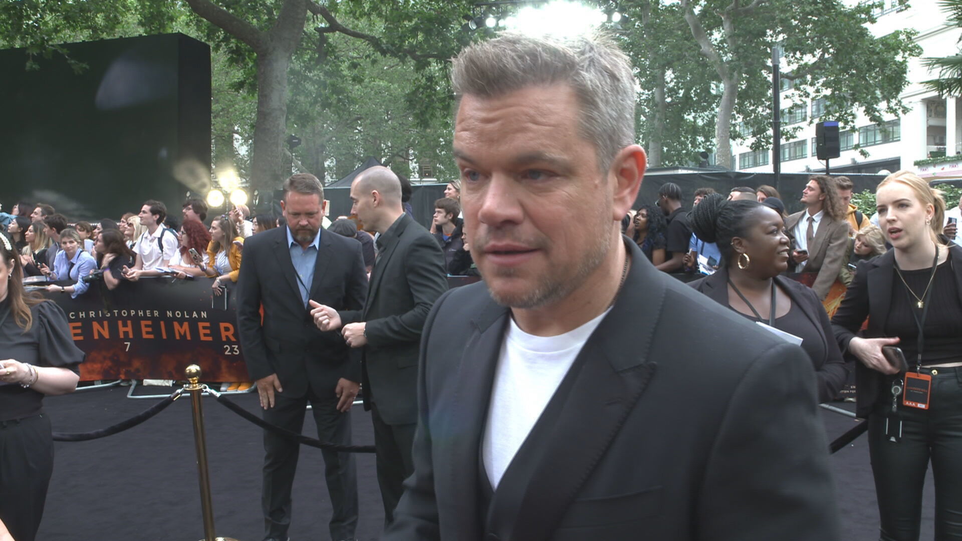 Matt Damon plays General Leslie Groves, the Army engineer in charge of the Manhattan Project