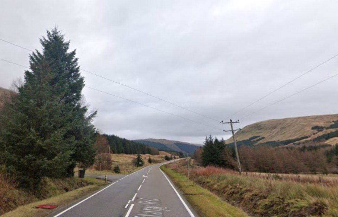 Pensioner dies after motorbike he was riding crashed on A85 near Dalmally, Argyll