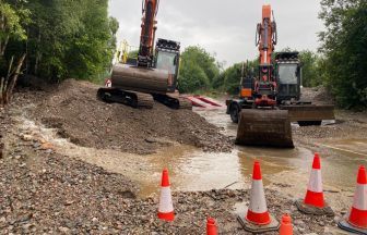 Landslide of 400 tonnes of stones and soil closes down A86 at Roybridge