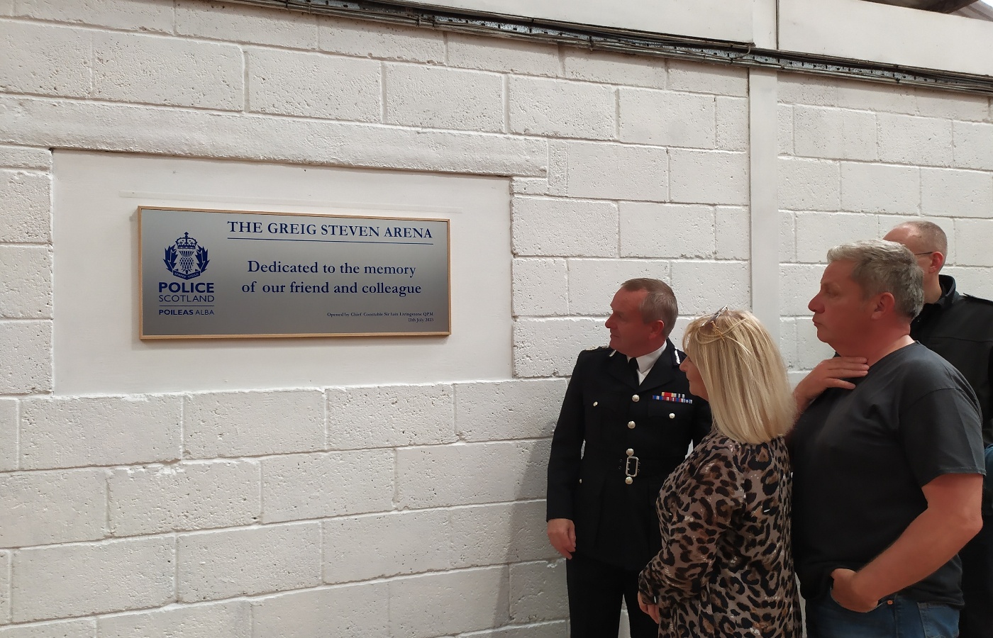 The new arena was opened by outgoing Chief Constable Sir Iain Livingstone