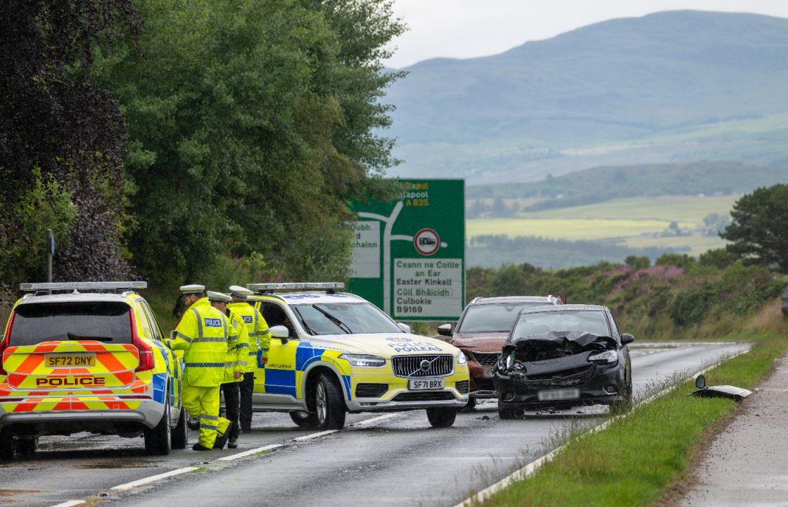 Woman in hospital as man arrested following serious three-car crash in Highlands