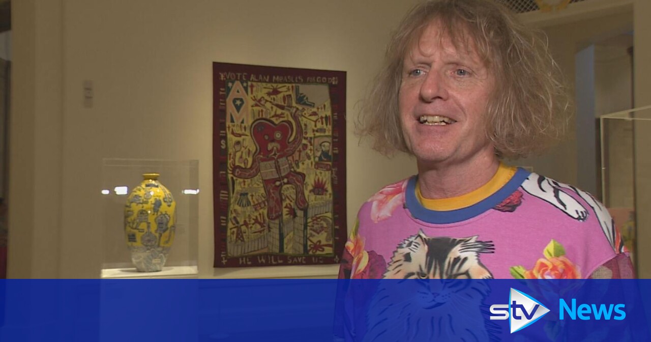 Grayson Perry celebrates launch of biggest ever exhibition opening in ...