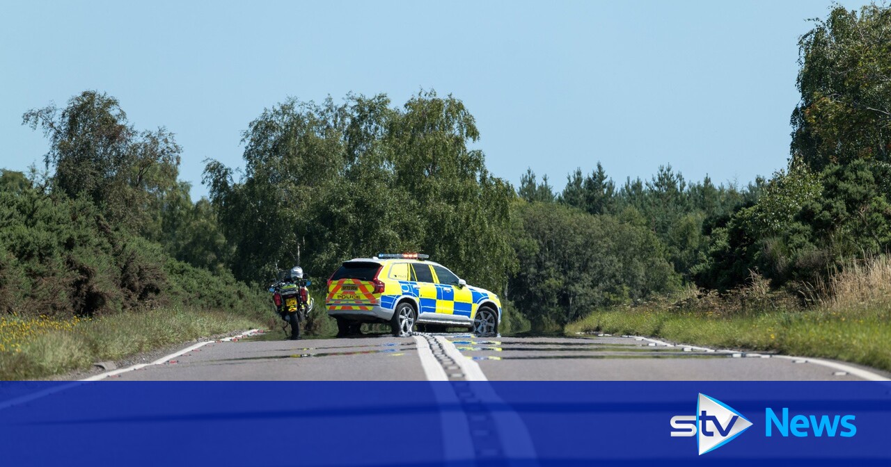 Motorcyclist dies in crash on A96 as road reopens after 11 hour closure ...