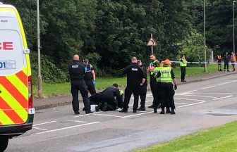 Police Scotland make arrests after activists ‘concrete’ themselves to road near Ineos Grangemouth plant