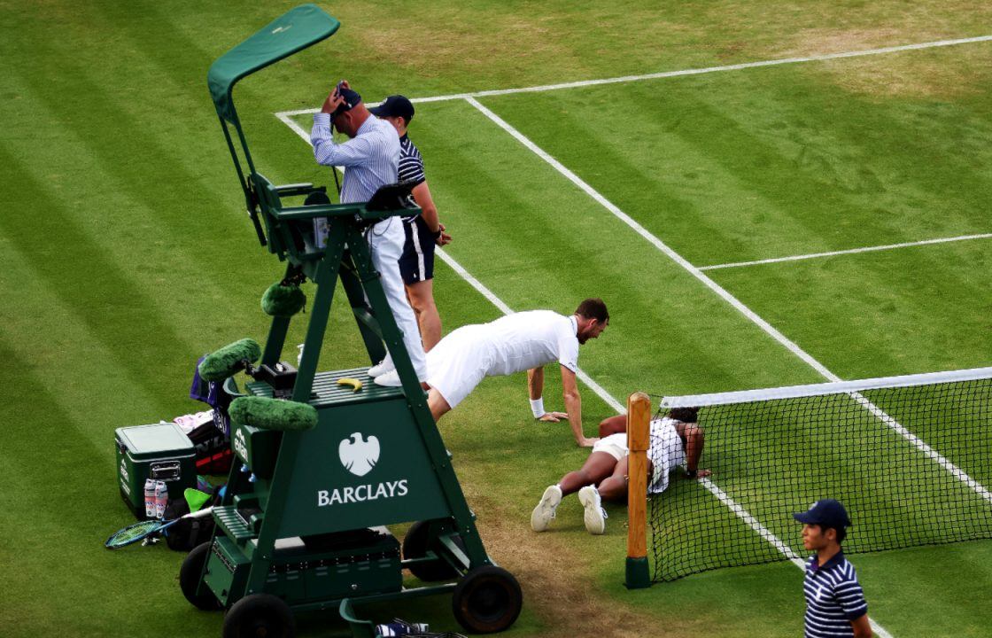 Jamie Murray forced into forfeit despite doubles win with Taylor Townsend at Wimbledon