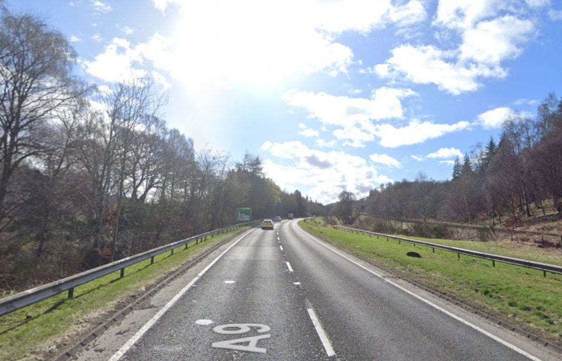 Two-vehicle crash closes A9 causing heavy traffic at Birnham in Perthshire