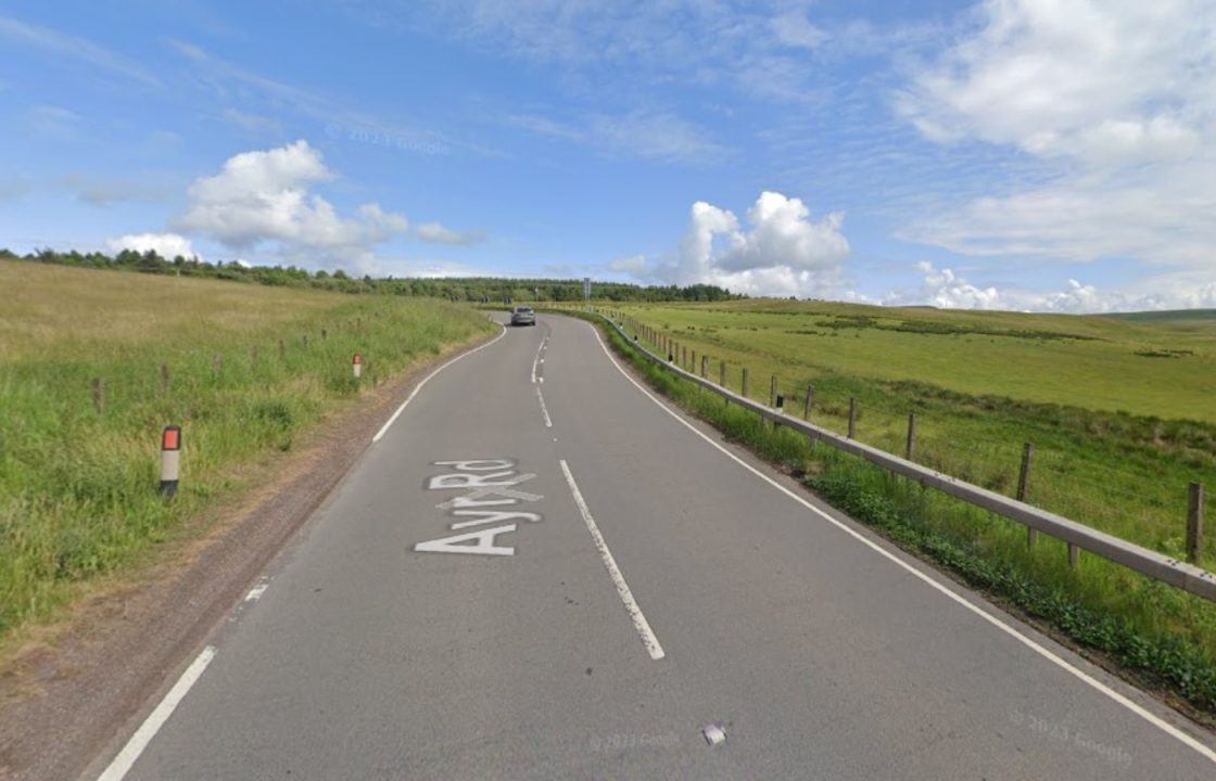 Woman dead and man in hospital after two-car crash on A70 Ayr Road in Lanarkshire