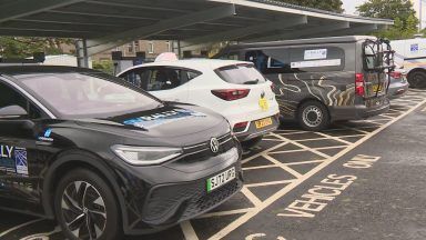 Electric vehicle rally across Scotland stops off in Dundee