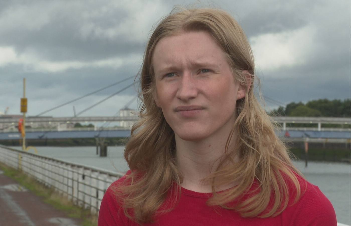 Ellie Gomersall, president of the NUS Scotland speaking with STV News.