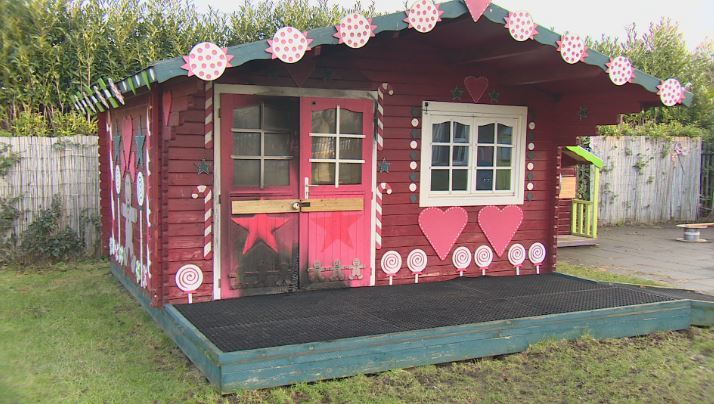 The former gingerbread house at The Yard in Dundee was destroyed in a deliberate fire.