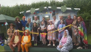 The Yard in Dundee: Lottery winners build new children’s playhouse after devastating fire
