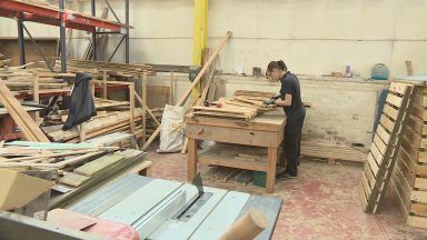 Woodwork project looking for new home as site to be sold