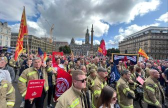 Firefighters protesting budget cuts say morale has reached ‘rock bottom’