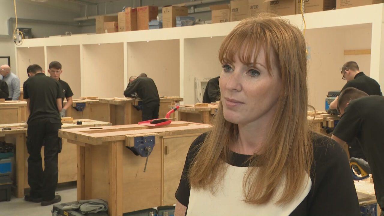 Angela Rayner labels SNP ‘distracted and tired’ as she campaigns in Scotland