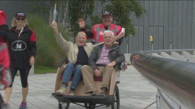 Pensioners join in cycling fun on Clydeside rickshaw ride