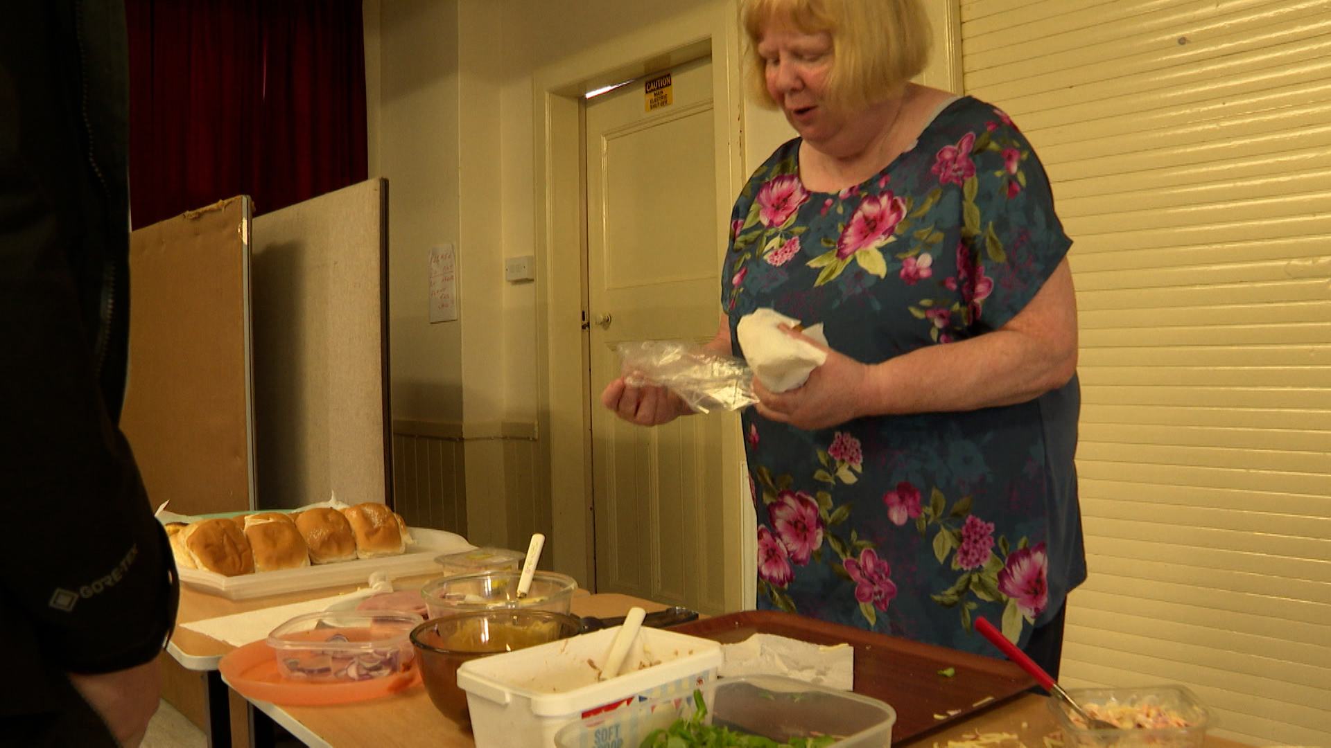 The community cafe also offers furniture and clothing as well as food.