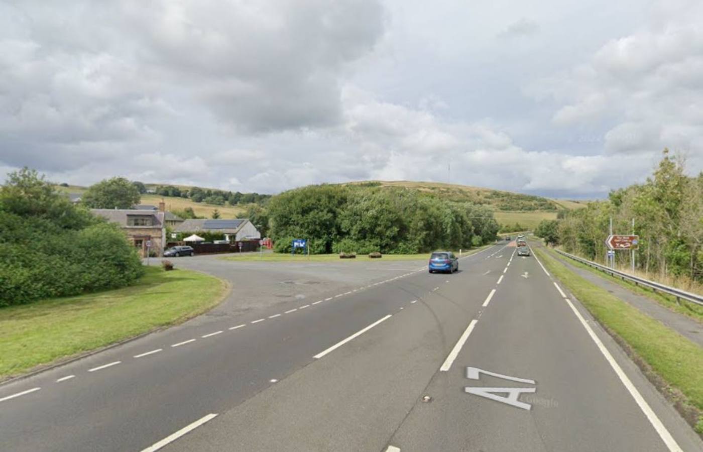 A7 near the Ashkirk junction. 