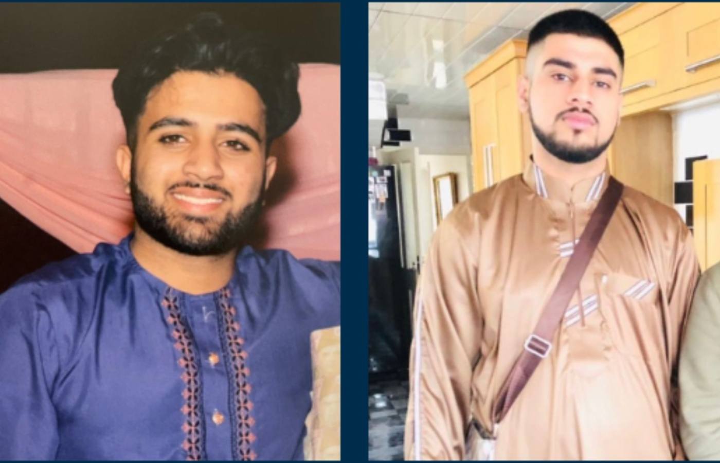 Mohammed Hashim Ijazuddin (left) and Saqib Hussain died at the scene.