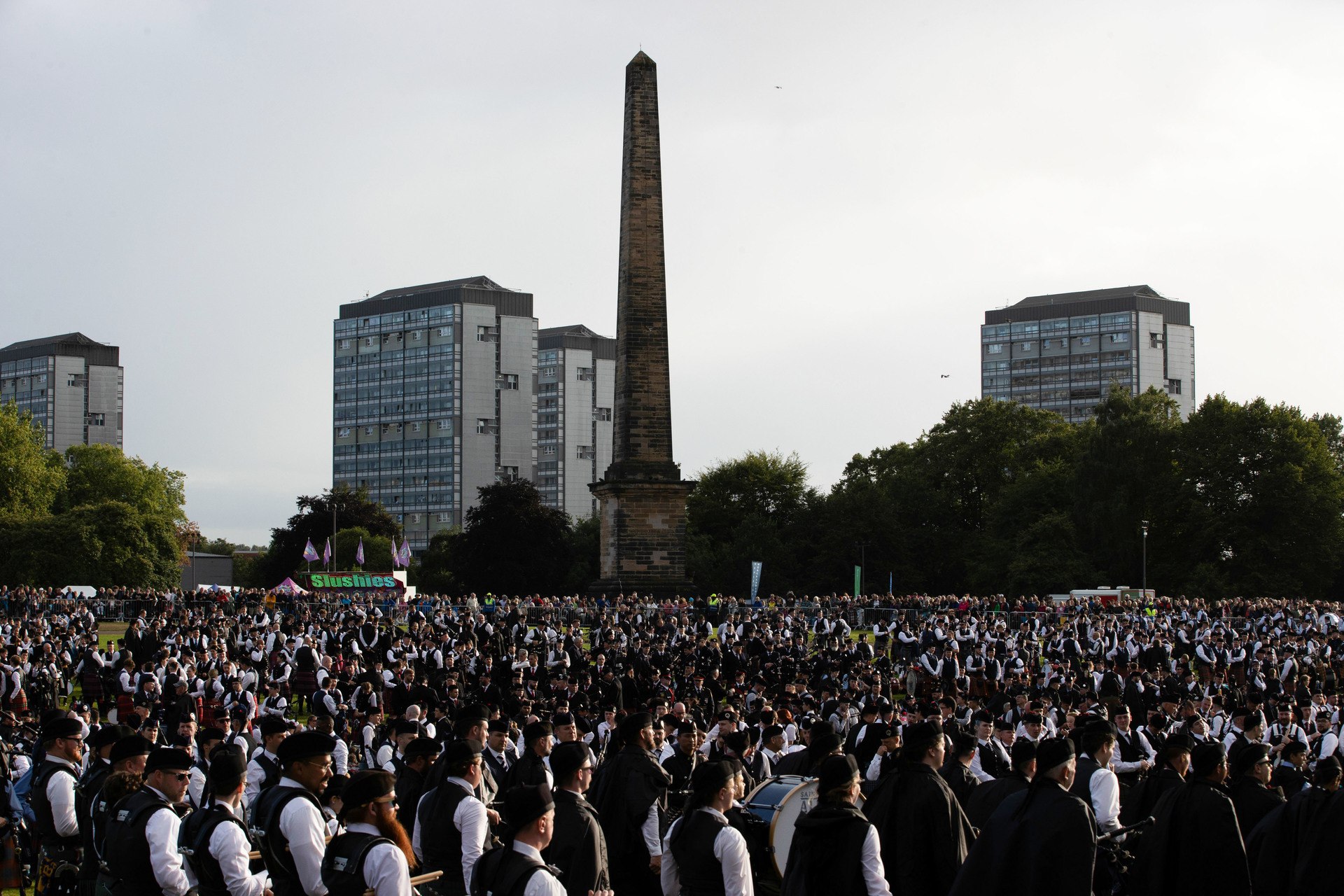 This year's World Pipe Band Championships attracted around 35,000 spectators. 