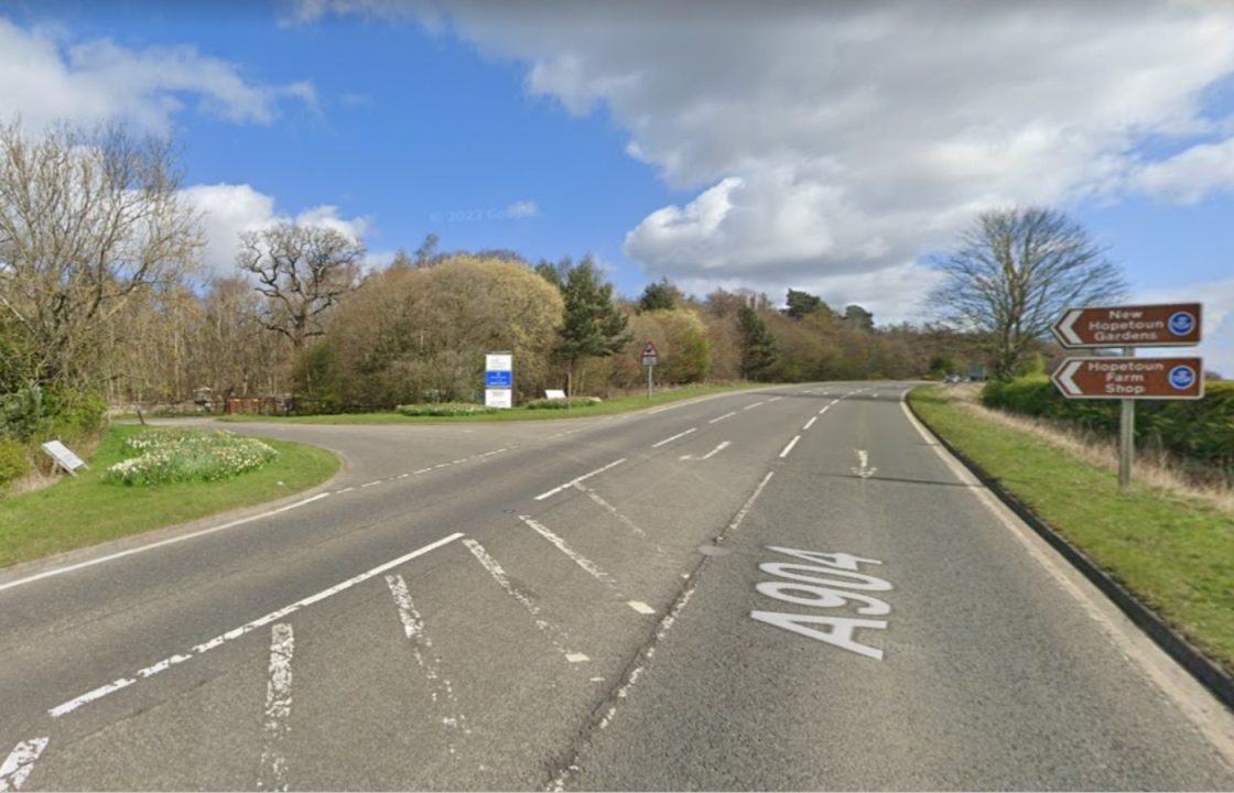 Motorcyclist rushed to hospital after crash with car near garden centre in Newton