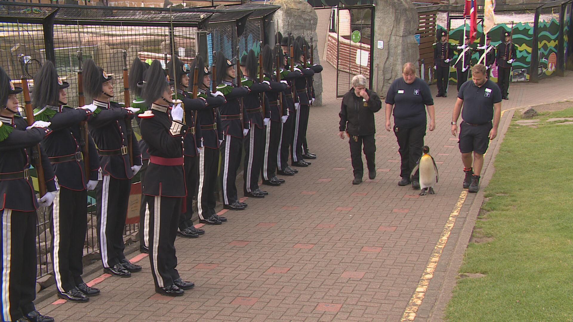 Monday's ceremony was attended by over 160 uniformed soldiers of the Norwegian Guardsmen.