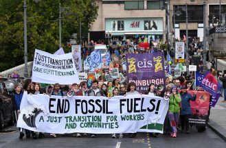 Climate campaigners march through Edinburgh to protest Rosebank oil field and Peterhead refinery