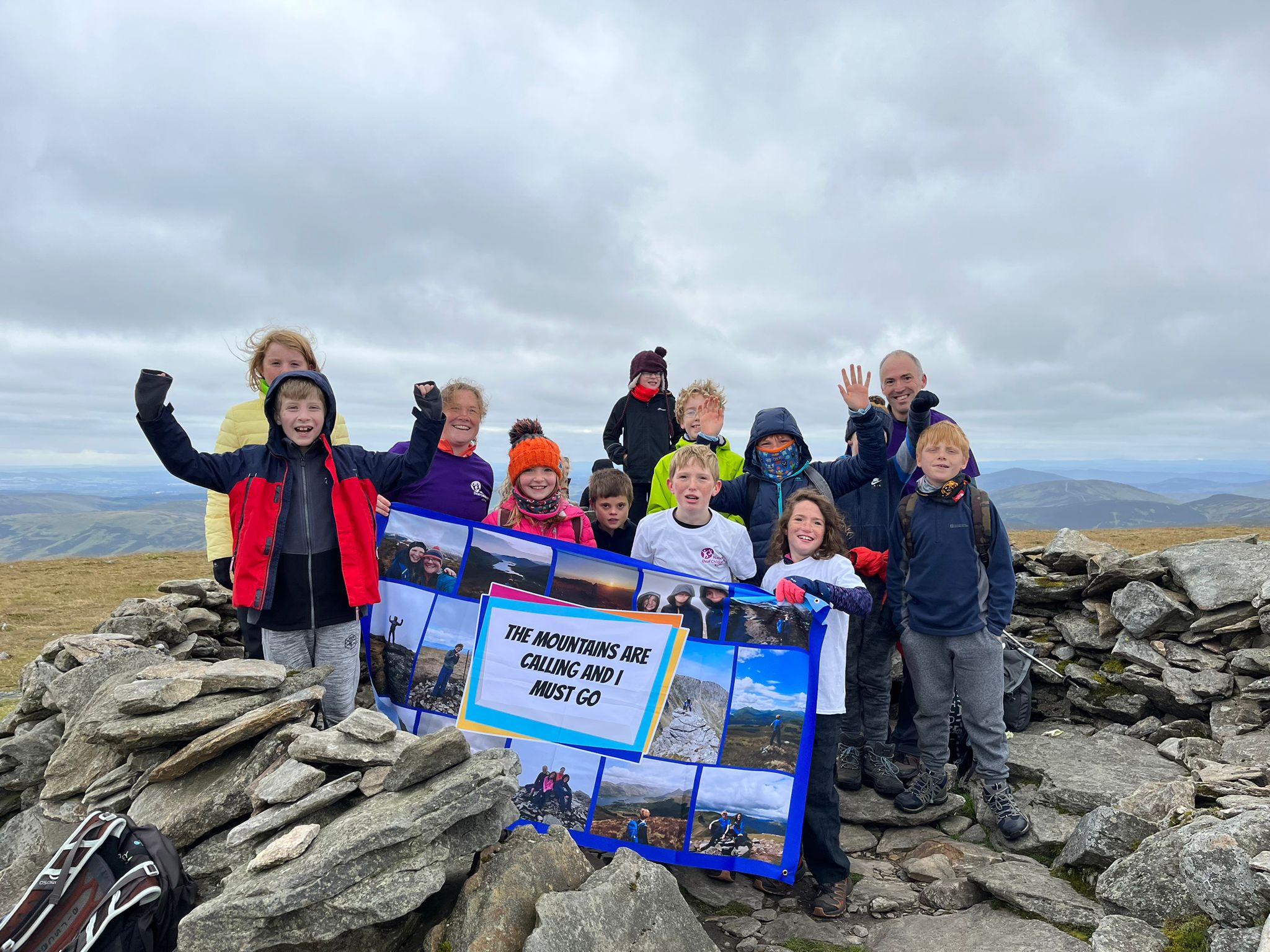 Many of Alasdair's friends joined him on his final climb.