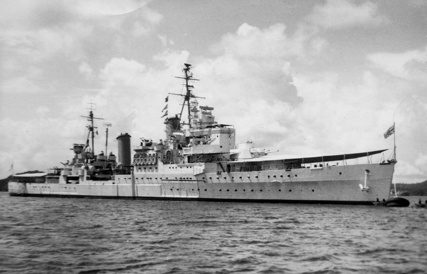 The Town Class cruiser HMS Glasgow.