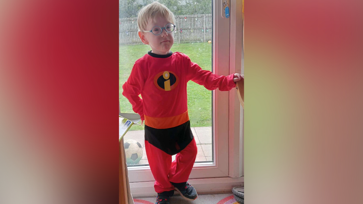 Innes is now a 'thriving' four-year-old after being born premature at Wishaw's neonatal unit.