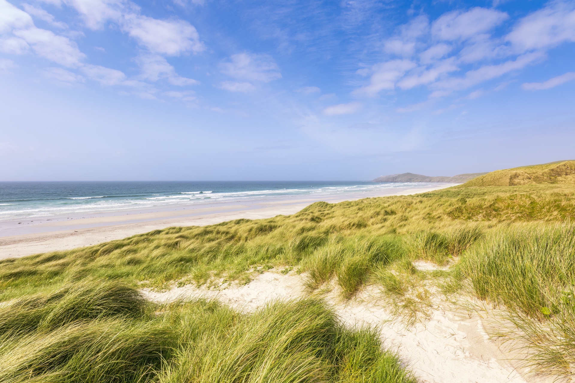Traigh Eais is famed for its sand dunes and provided the setting for the 1948 film.
