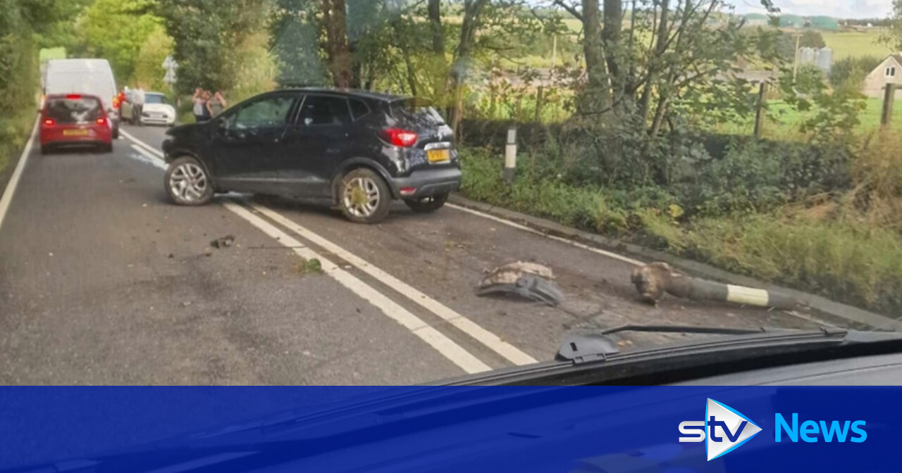 Man arrested after crashing stolen car and fleeing across field in Fife ...