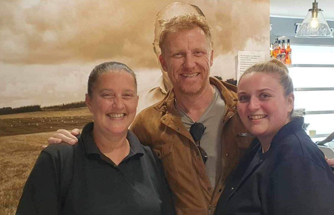 Grey’s Anatomy and Trainspotting star Kevin McKidd surprises staff at JG Ross bakery in Inverurie