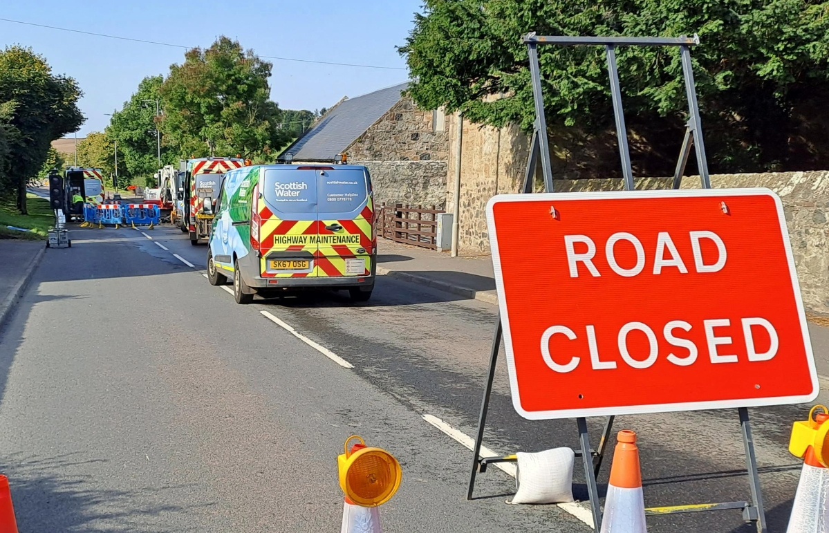 A77 remains closed five days after mains water pipe bursts STV News