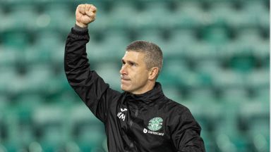 Nick Montgomery ‘proud’ after Hibs book semi-final spot by beating St Mirren