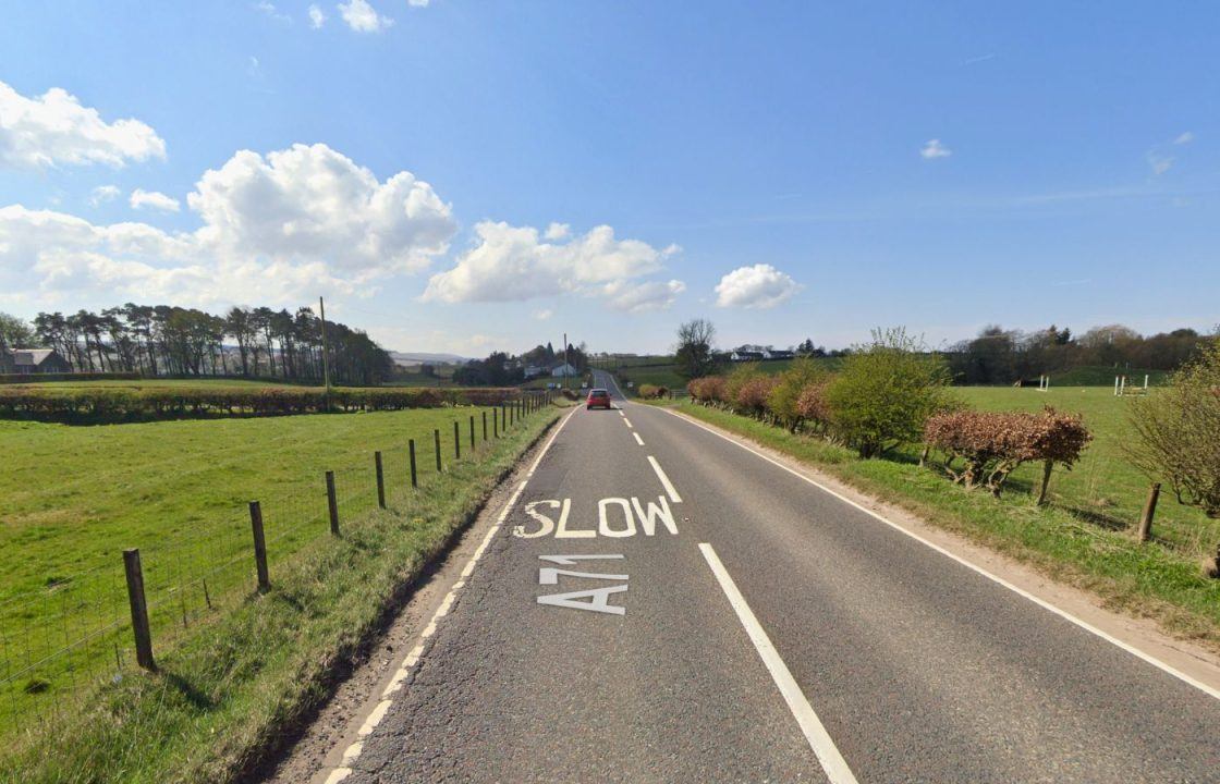 Motorcyclist seriously injured after crash on A71 in South Lanarkshire