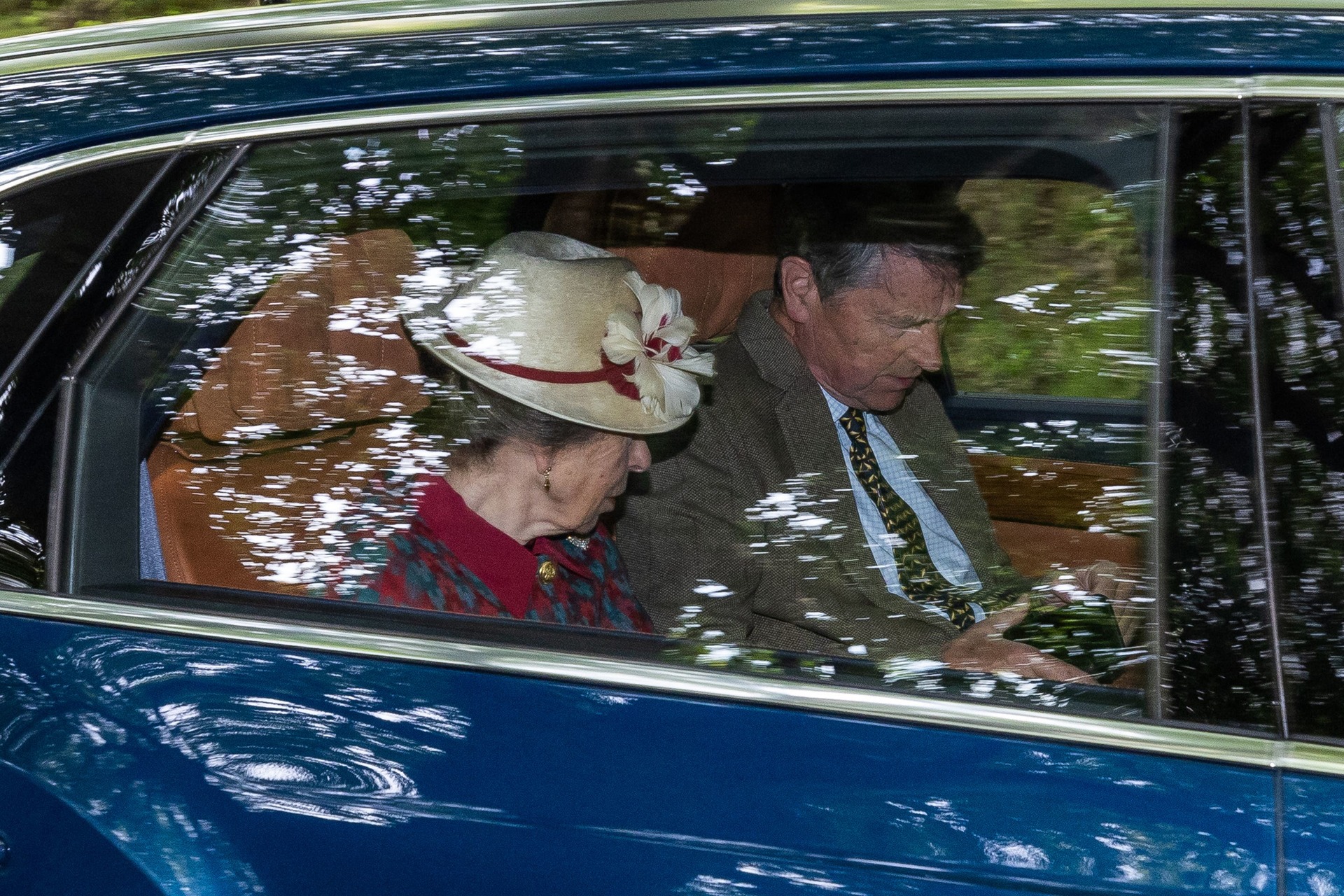 Princess Anne and Sir Tim Laurence also travelled to the service.