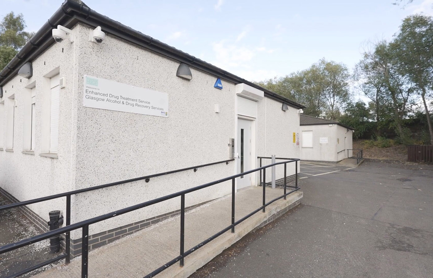 Site of the drugs consumption room on Hunter Street.