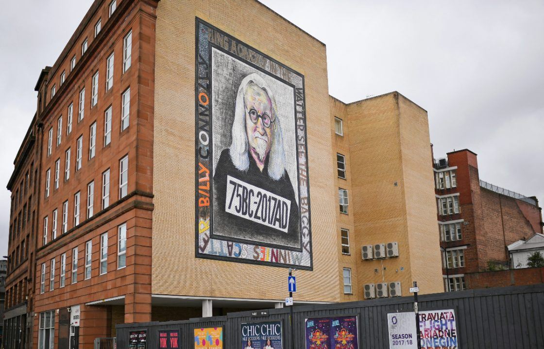 Iconic Billy Connolly mural by John Byrne on Osborne Street in Glasgow under threat by student housing